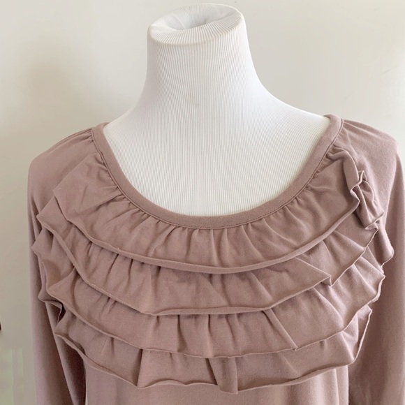 ACACIA LOUNGING BROWN/ MAUVE COTTON DRESS - Picture 3 of 9
